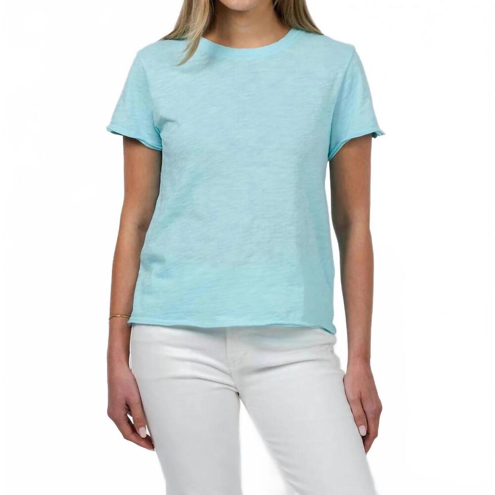 NEW ELLIOTT LAUREN silvie short sleeve tee in island